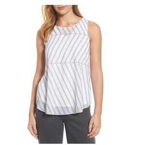 Nic+Zoe Heat Retreat Layered Tank White Size M